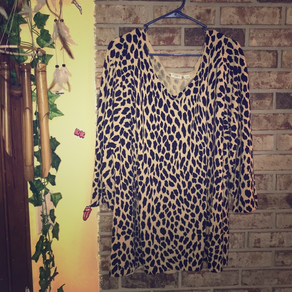 leopard print sweater